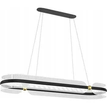 LED závěsné svítidlo 56W SOPLA PND-63728-56W-3K-BK-GD Italux