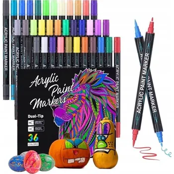 Fixy 36 barev pro malování na kámen, textil, keramiku a sklo