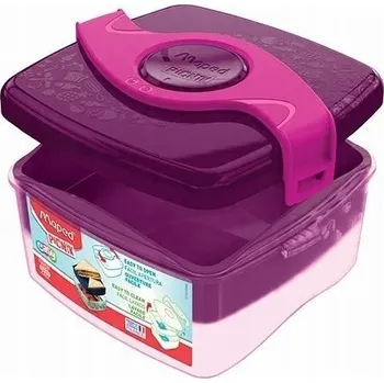 Svačinový box SVAČINOVÝ BOX ORIGINS RŮŽOVÁ MAPED PICNIK POHODLNÁ