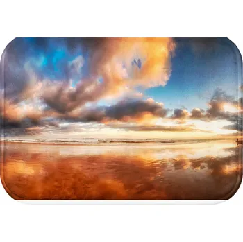 Koupelnová předložka KOUPELNOVÁ PŘEDLOŽKA PŘÍRODA STYL RYCHLESCHNOUCÍ VODĚODOLNÁ PROTISKLUZOVÁ