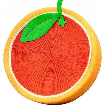 Škrabadlo pro kočky Kulatý Pelíšek Pomeranč 39 Cm