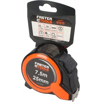 metr SVINOVACÍ METR MAX. 10 m 25 mm FASTER TOOLS třída II, METR S BRZDOU