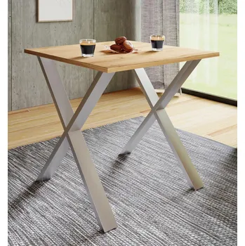 Jídelní stůl VCM Jídelní stůl Xona 80x50 X-nohy, dub medový 487701