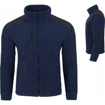 Pánská mikina Pánská fleecová mikina zesílená Cordurou JHK silná mikina FLRA340 PREMIUM tmavě modrá 4XL