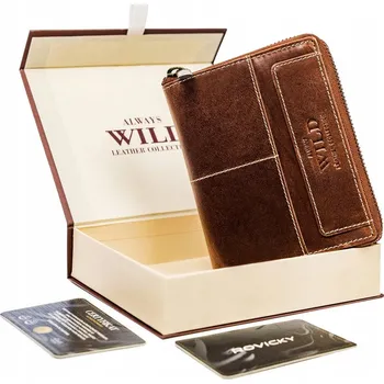 Peněženka Muž peněženka z pravé kůže Always Wild hnědá