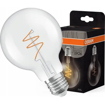 Žárovka Osram Vintage 1906 LED E27 Globe Filament Průhledný 4.6W 470lm - 927