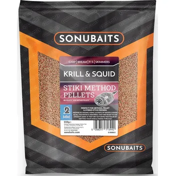 Sonubaits Stiki Krill & Squid Method Pelety 2mm