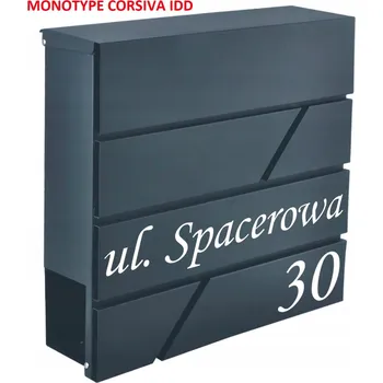 Poštovní schránka Poštovní schránka KHL s vhazovacím Poštovní schránka , šedá