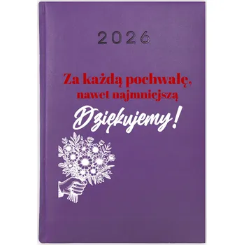 Kalendář Knihový kalendář 2026 A5 fialový