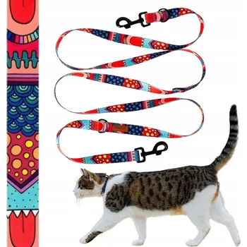 Vodítko pro psa MULTIFUNKČNÍ přepínací vodítko 300 cm pro malou kočku Ukory barevné puntíky