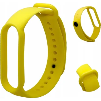 Řemínek na hodinky Řemínek pro Xiaomi Mi Band 5, Mi Band 6, Mi Band 7 - Žlutý Řemínek