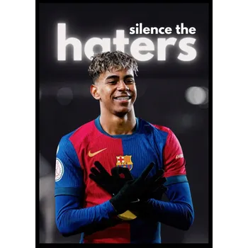 Obraz Plakát Lamine Yamal Barcelona Dárek pro fanouška sportovního fotbalu bez rámečku A3