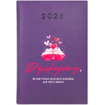 Kalendář Knihový kalendář 2026 A5 fialový