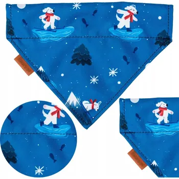 Šátek Bandana/šátek Ukory modrá L