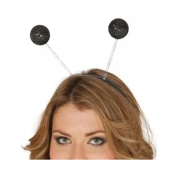 Čelenka Černá čelenka, černé punčochy, motýlek motýl