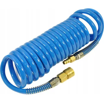 Příslušenství ke kompresoru SPIRÁLOVÁ HADICE 8X12 5M POLYURETAN ke Kompresoru mosazné rychlospojky