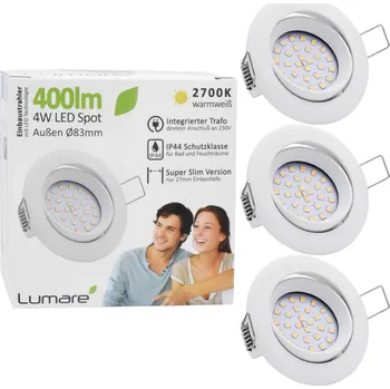 LED Panel 4W 400lm kulatý 2700K - teplá bílá