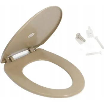 WC sedátko PLASTOVÉ SEDÁTKO NA WC béžové 44,5*32,5 CM