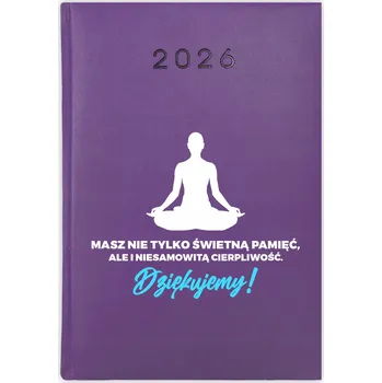 Kalendář Knihový kalendář 2026 A5 fialový