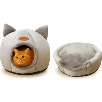 Pelíšek pro psa Pelíšek BOUDA S UŠIMA 2v1 pro kočku psa XL I151