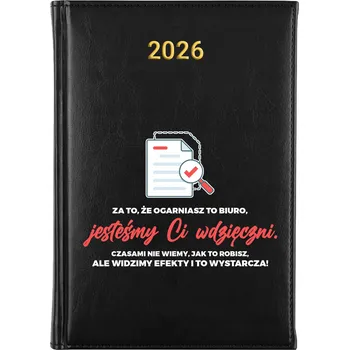Kalendář Knižkový kalendář 2026 A5 černý