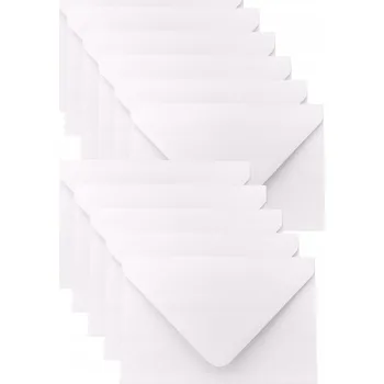 Obálka Bílé Mini Obálky 50 Ks Sada 100 mm x 60 mm 80 g Mini Obálky, Vzkaz