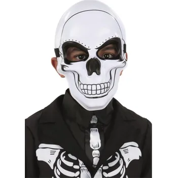 Karnevalová maska DĚTSKÁ MASKA KOSTLIVEC LEBKA HALLOWEEN DOPLŇKY