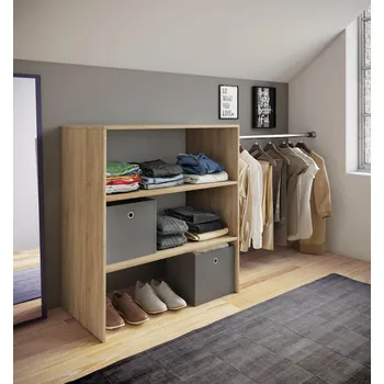 Obývací pokoj VCM Otevřená šatní police Dacho II, sonoma dub 827303