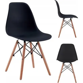 Jídelní židle ŽIDLE VE SKANDINÁVSKÉM STYLU ČERNÁ 1 KUS