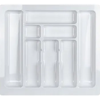 Organizace kuchyně VLOŽKA NA PŘÍBORY ORGANIZÉR DO ŠUPLÍKU KUCHYŇSKÉ 60 CM BÍLÁ 535x490MM