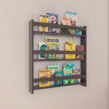 police VCM Nástěnná police Kidos, antracitová 486794