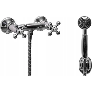 Vodovodní baterie Sprchová baterie Sea-Horse Retro stříbrná