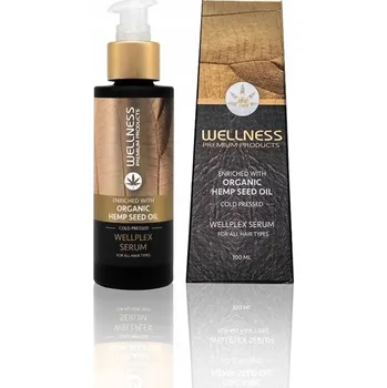 Vlasová regenerace Wellness Konopný olej ze semen Wellplex Regenerační sérum na vlasy s Plexem 100 ml