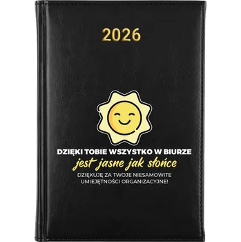 Kalendář Knižkový kalendář 2026 A5 černý