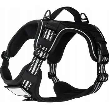 Postroj pro psa Postroj pro psa Taktický Prodyšný Reflexní Velikost L Černý