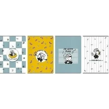 ŠKOLNÍ SEŠIT, ZÁPISNÍK, BLOK SEŠIT A5/60 LISTŮ, MŘÍŽKA, Mimoni