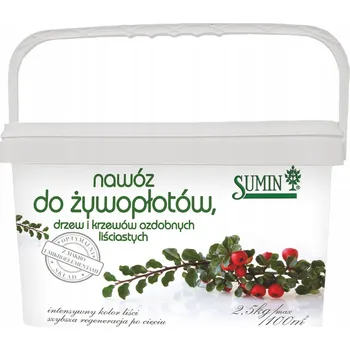 Hnojivo Hnojivo na živé ploty, okrasné stromy a keře Sumin granulát 2,5 kg