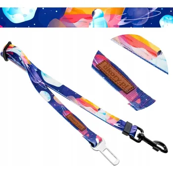 Vodítko pro psa VODÍTKO pro automobilová do auta 20 mm 45-75 cm Ukory NASA vesmírné planety