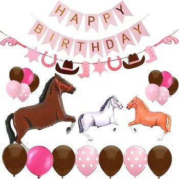 Balónek BALÓNKY k narozeninám FARMA KONĚ