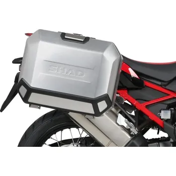 Zavazadlo na motocykl Kompletní sada hliníkových kufrů SHAD TERRA, 37L topcase 36L/47L boční kufry, včetně montážní sady a plotny SHAD BMW F 650 GS/ F 700 GS/ F 800 GS BMW F 650 GS 2008-2018