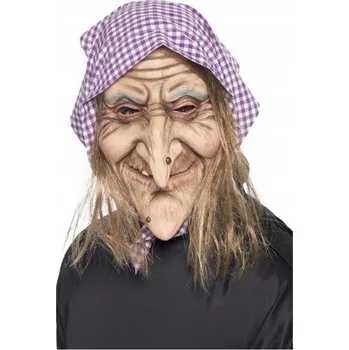 Karnevalová maska Maska na obličej Smiffy's 19 Series latex zombie hnědá