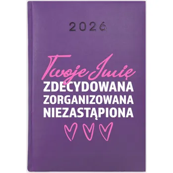 Kalendář Knihový kalendář 2026 A5 fialový