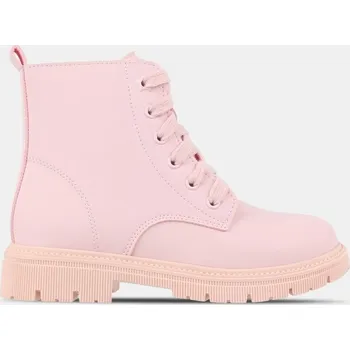 Chlapecká zimní obuv Miso Lace-Up Hiker Rugged Boots Pink 2 (34)