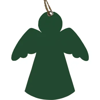 Vánoční dekorace Filcová ozdoba na stromeček "Andílek" vánoční dekorace 10 cm zelená