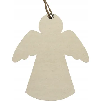 Vánoční dekorace Filcová ozdoba na vánoční stromeček "Andílek" 10 cm, přírodní barva