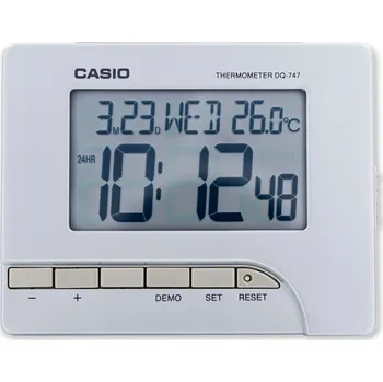 Budík Budík Casio stříbrný, 9,6 cm