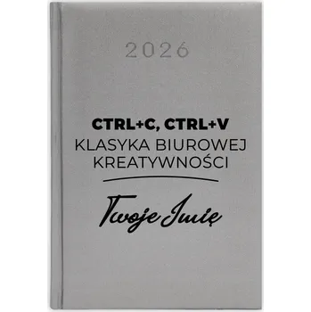 Kalendář Knižkový kalendář 2026 A5 stříbrný