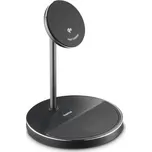 Hama bezdrátová nabíječka s držákem 2v1, Qi2 15 W, USB-C adaptér 45 W