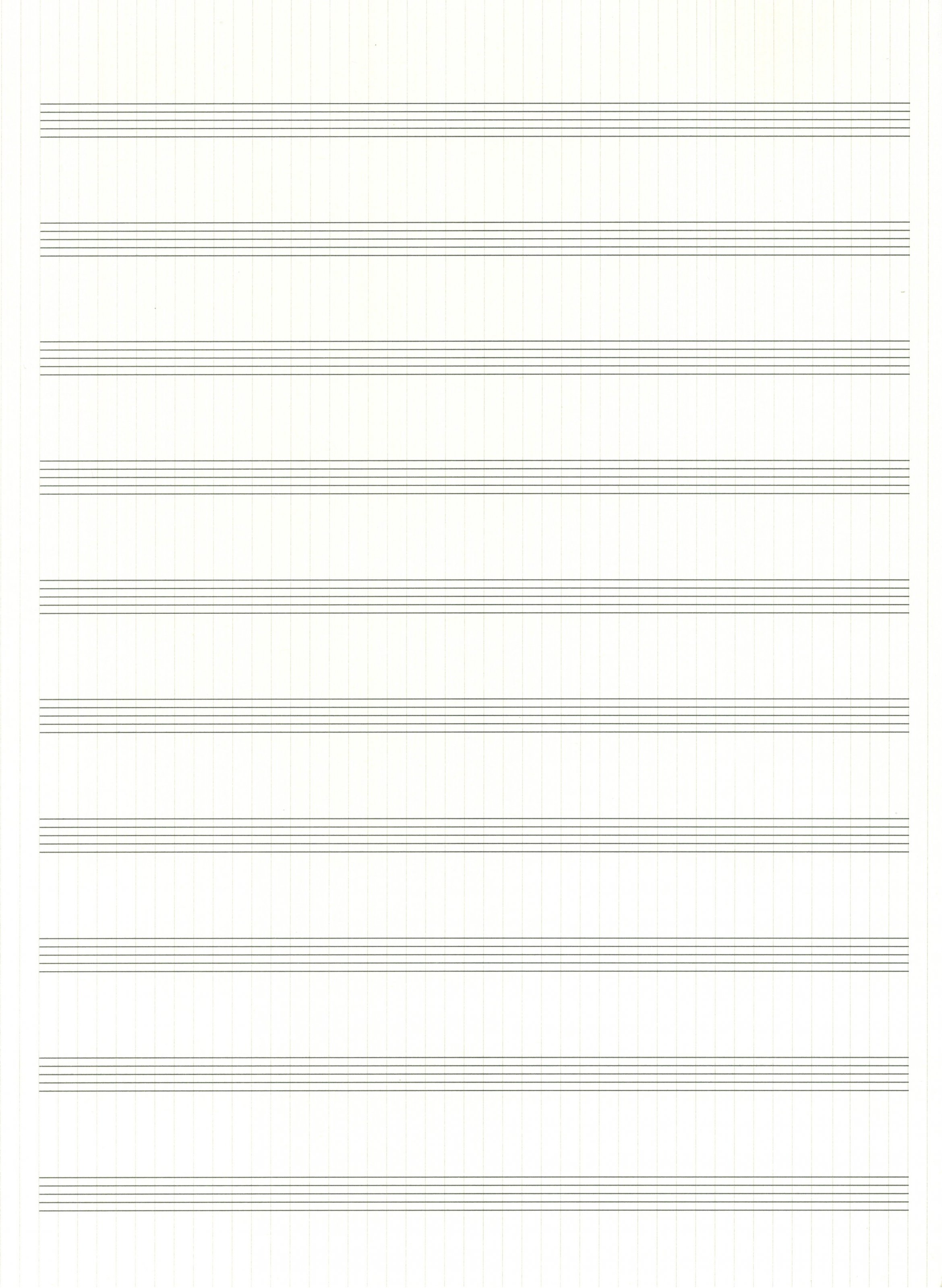 Notový papír 10 řádků / 5 dvojlistů