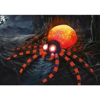 Obraz NFUKOVACÍ PAVOUK DEKORACE HALLOWEEN 180 X 120 CM ORANŽOVÝ ČERNÝ